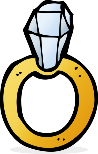 Bir insan tarafından çizilmiş elmas bir yüzük.