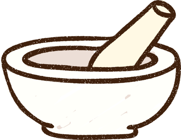 Bir insan tarafından çizilen Pestle Havan Tebeşiri