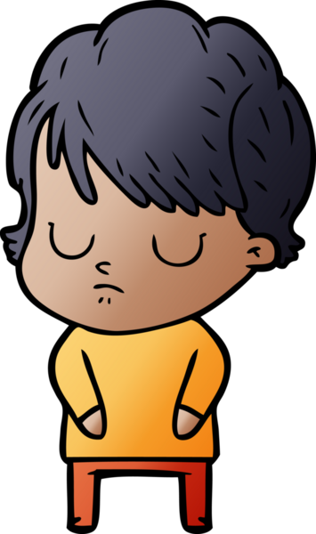 Bir insan tarafından çizilmiş karikatür kadın.