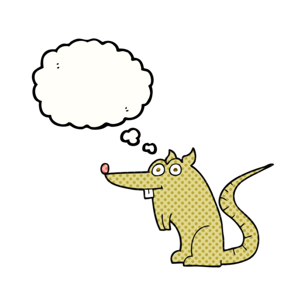 Bir insan tarafından çizilmiş serbest çizim baloncuk fare.