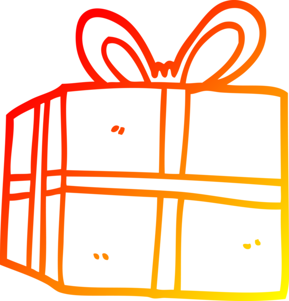 Bir insan tarafından çizilmiş bir çizgi filmin sıcak gradyan çizimi