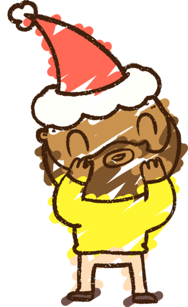 Bir insan tarafından çizilen Noel Adam Tebeşiri