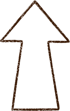 Bir insan tarafından çizilen ok karakalem çizimi