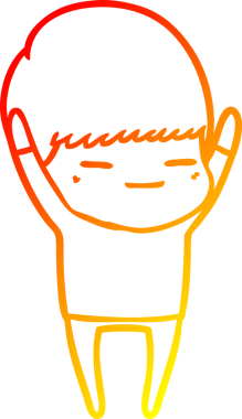 Bir insan tarafından çizilmiş kendini beğenmiş bir çizgi film karakteri çizimi.