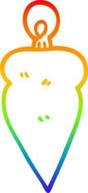 gökkuşağı gradyan çizgi çizimi bir insan tarafından çizilmiş ağaç karikatürü