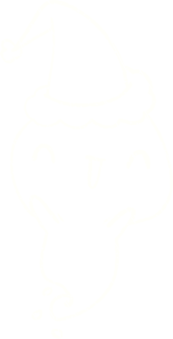 Bir insan tarafından çizilen Şenlikli Hayalet Tebeşiri