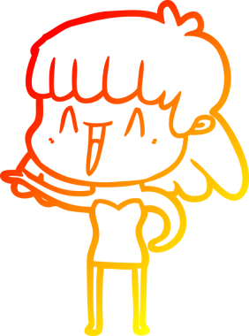 Bir insan tarafından çizilmiş bir karikatür kadın çizimi