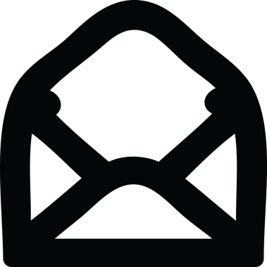 bir insan tarafından çizilmiş zarf harf simgesi