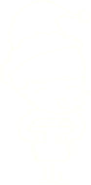 Bir insan tarafından çizilen Noel Adam Tebeşiri