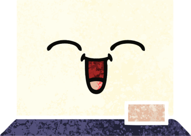 Bir insan tarafından çizilmiş beyaz bir panonun retro çizim tarzı karikatürü