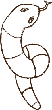 Bir insan tarafından çizilmiş Yılan Kömürü