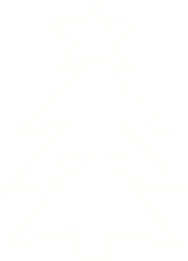 Bir insan tarafından çizilmiş Noel Ağacı Tebeşiri