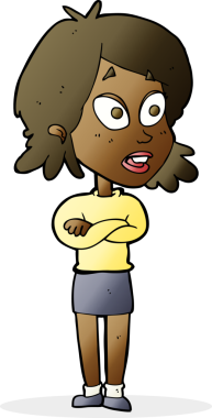 Bir insan tarafından çizilmiş bir karikatür.