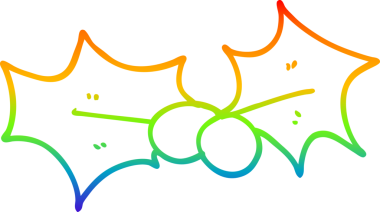 gökkuşağı gradyan çizgi çizimi Bir insan tarafından çizilmiş kutsal yaprak çizgi