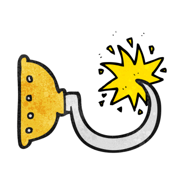 Bir insan tarafından çizilmiş el yapımı korsan kancası.