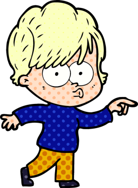 Bir insan tarafından çizilmiş karikatür kadın.