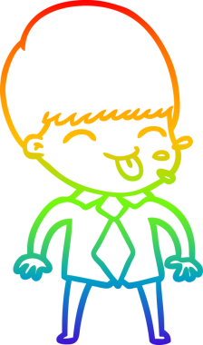 Gökkuşağı gradyan çizimi bir insan tarafından çizilmiş kaba bir adamın çizimi