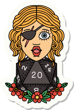 Bir insan tarafından çizilmiş 20 zarlı düzenbaz insan etiketi.