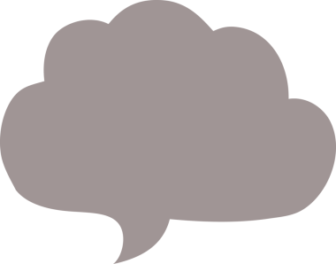 bir insan tarafından çizilmiş karalama gri konuşma baloncuğu