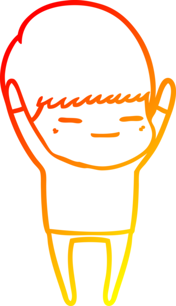 Bir insan tarafından çizilmiş kendini beğenmiş bir çizgi film karakteri çizimi.