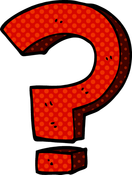 bir insan tarafından çizilmiş karalama soru işareti