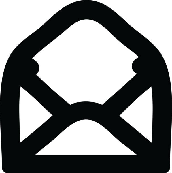 bir insan tarafından çizilmiş zarf harf simgesi