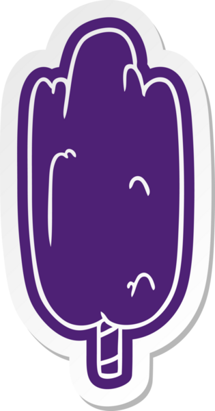 Bir insan tarafından çizilmiş tek bir yeşil ağaç.