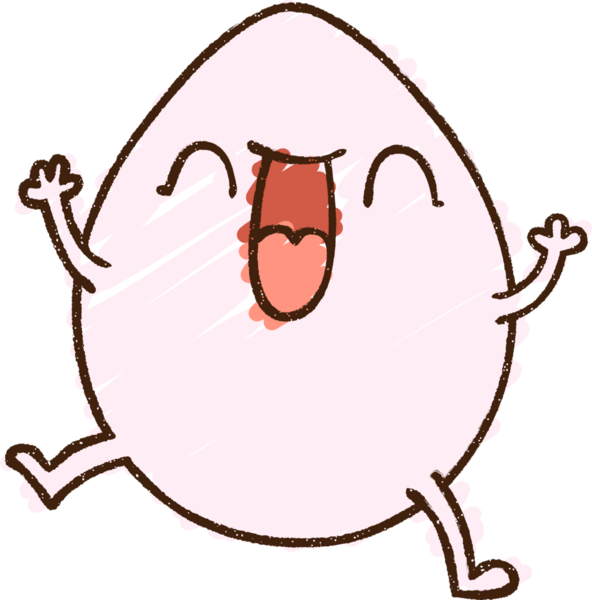 Bir insan tarafından çizilen Mutlu Yumurta Tebeşiri