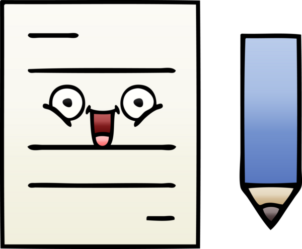 Bir insan tarafından çizilmiş bir test kağıdının gölgelenmiş karikatürü