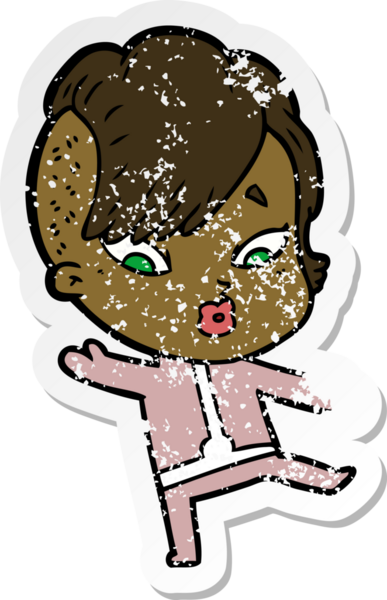 Bir çizgi filmin sıkıntılı çıkartması bilim kurgu kıyafetleriyle bir insan tarafından çizilmiş kızı şaşırttı.