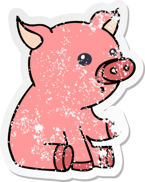 Bir insan tarafından çizilmiş garip bir el çiziminin sıkıntılı çıkartması.