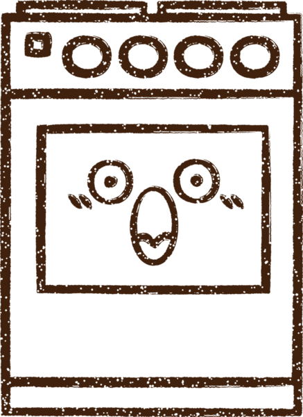 Bir insan tarafından çizilmiş fırın kömürü.