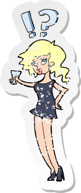 İnsan tarafından çizilmiş, kafası karışmış bir karikatürün gerilimli etiketi.