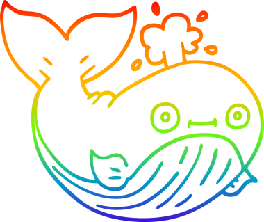 bir insan tarafından çizilmiş karikatür deniz balinası çizimi