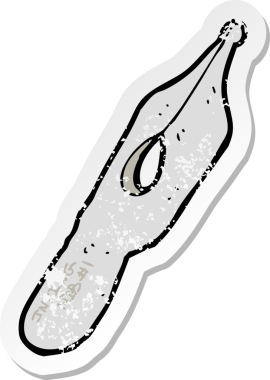 Bir insan tarafından çizilmiş karikatür mürekkebinin gerilimli yapıştırması.