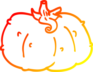 Bir insan tarafından çizilmiş bir çizgi balkabağı çizimi