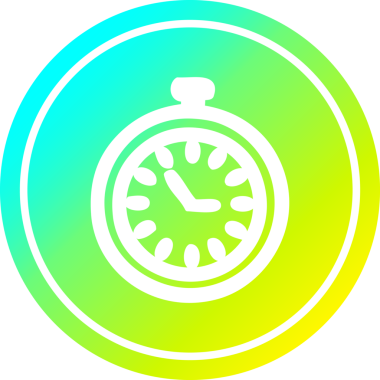 Bir insan tarafından çizilmiş havalı gradyan ikonu izlemeyi bırak