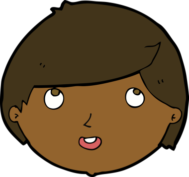 Bir insan tarafından çizilmiş mutlu bir yüz.