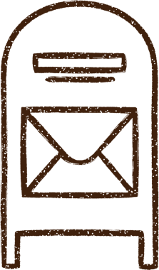 Bir insan tarafından çizilmiş Posta Kutusu Kömür Çizimi