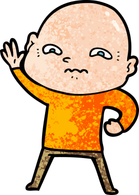 Bir insan tarafından çizilmiş ürkütücü bir çizgi film.