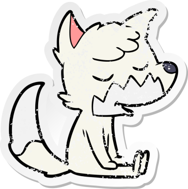 Bir insan tarafından çizilmiş dost canlısı bir çizgi filmin sıkıntılı çıkartması.