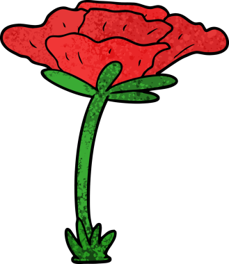 Bir insan tarafından çizilmiş haşhaş çizgi filmi.