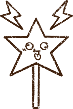 Sihirli Asa Kömür Bir insan tarafından çizilmiş