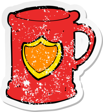 Bir insan tarafından çizilmiş bir karikatürün gerilimli yapıştırması.