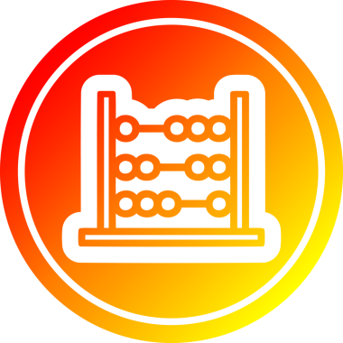 Bir insan tarafından çizilmiş geleneksel abaküs simgesi