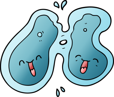 bir insan tarafından çizilen karikatür hücresi