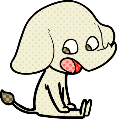 Bir insan tarafından çizilmiş şirin bir fil.