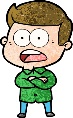 Bir insan tarafından çizilmiş bir karikatür.