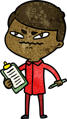 Bir insan tarafından çizilmiş kızgın bir adam.