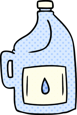 Bir insan tarafından çizilmiş büyük bir içki şişesinin karalaması.